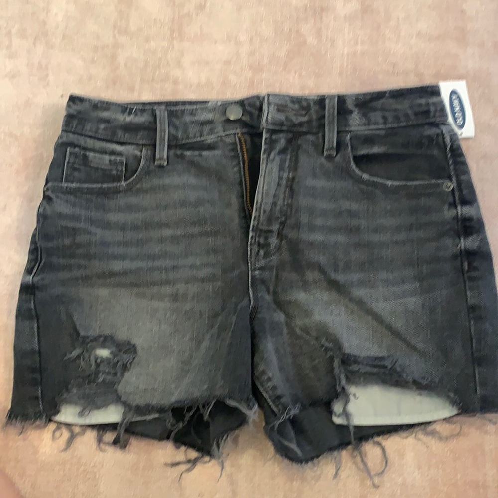 NWT black high rise shorts